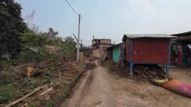 Bihar, Hindistan 'da geleneksel Madhubani Köy Düzenleme