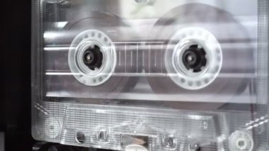 Ses kaset çalan eski retro kaset makaraları