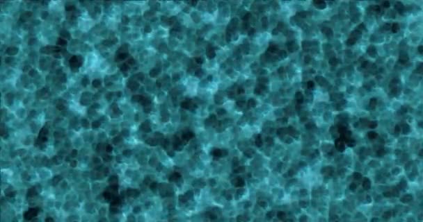 Astratto sfondo d'acqua con vawes mare, computer generato blu frattale Loop animazione — Video Stock
