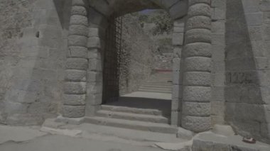 spinalonga Yunanistan ada tarihi kültür antik kalıntıları, gezi Girit'ten, eski taş