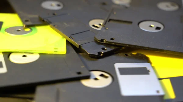 Eski disketler veri merkezi kavramı arka plan, El Al floppy disk bir kazık