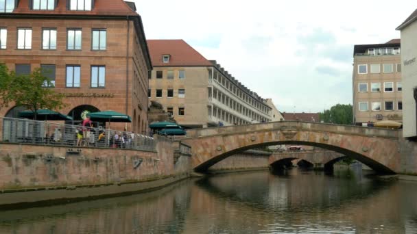 Fleischbrücke an der Pegnitz in Nürnberg