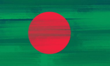 Bangladeş 'in suluboya ulusal bayrağı