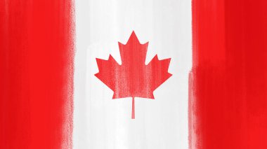 Kanada 'nın suluboya ulusal bayrağı