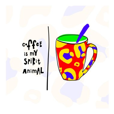Alıntı aşk kahve tipografi ruhu hayvan fincan