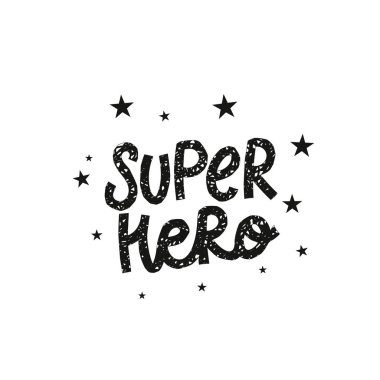 Super Hero kağıt cutout gömlek tırnak yazı