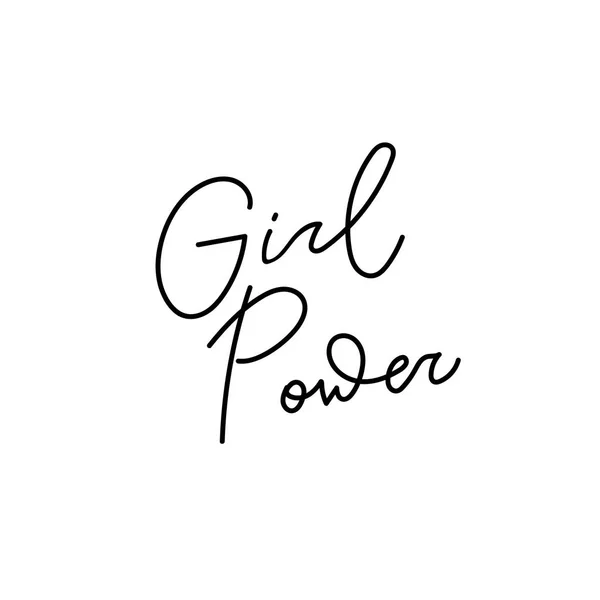 Κορίτσι πουκάμισο ισχύος προσφοράς γράμματα — Διανυσματικό Αρχείο