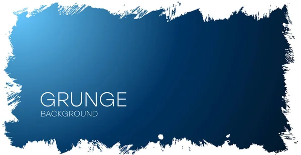 Fond Grunge Fond Bleu Dégradé Avec Bords Effilochés Flyer Grunge — Image vectorielle