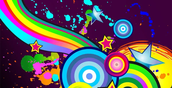Fond Bannière Pour Fête Carnaval Formes Multicolores Lumineuses Avec Une — Image vectorielle