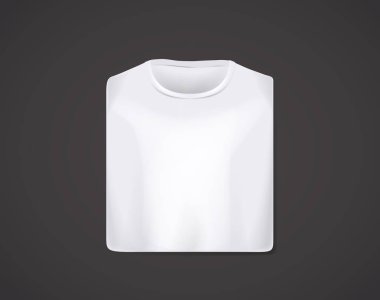 Beyaz katlanmış t-shirt mockup izole.