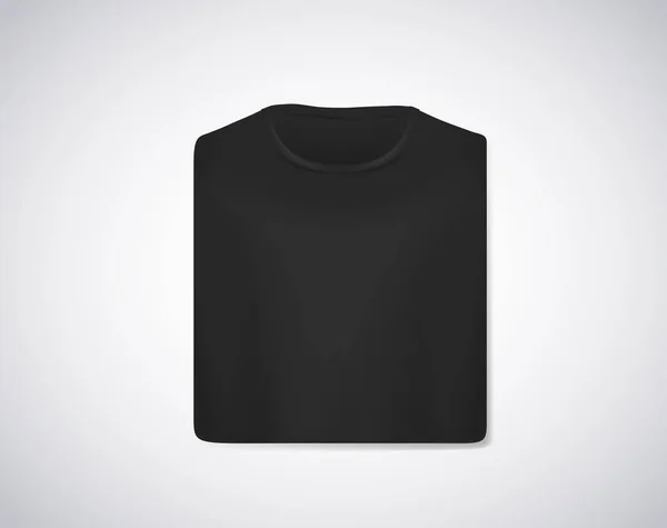 Vermelho Dobrado Shirt Mockup Isolado — Vetor de Stock