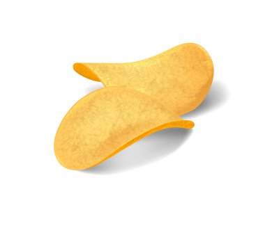 Tasty dilimlenmiş gevrek patates cipsi terbiyeli.