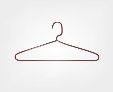 Elbise askısı simgesi. Metal askı.