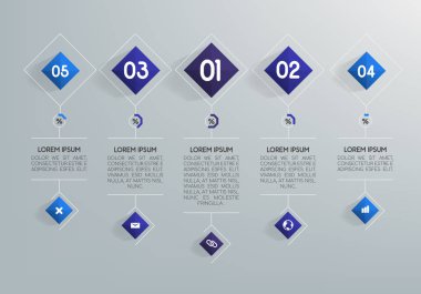 Veri görselleştirme için iş Infographics. Vektör iş tanıtımı için şablon. Creative Infographic kavramı.