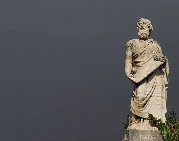 Isaías Antigua Estatua Del Profeta Judío Terminado 1827 Parte Superior — Foto de Stock
