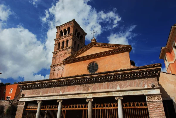 São Jorge Velabro Antiga Igreja Medieval Centro Histórico Roma Concluída — Fotografia de Stock