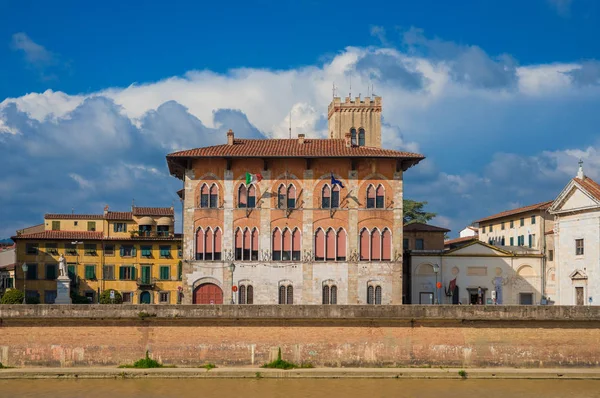 Πίζα Ιταλία Μαΐου 2018 Άποψη Του Palazzo Medici Και Εθνικό — Φωτογραφία Αρχείου