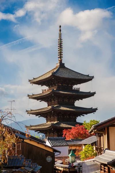 Kyoto Japón Noviembre 2017 Vista Famosa Pagoda Yasaka Centro Histórico — Foto de Stock