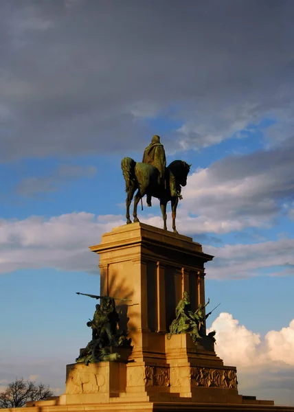 Rome Italy March 2008 Giuseppe Garibaldi One Italy Fathers Fatherland — Stock Photo, Image