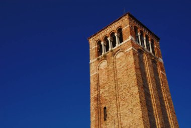 Aziz James Kilisesi eski ortaçağ çan kulesi Venedik, 1225 (ile kopya alanı içinde inşa)