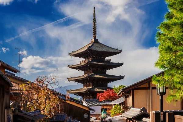 Kyoto Japón Noviembre 2017 Vista Famosa Pagoda Yasaka Centro Histórico — Foto de Stock