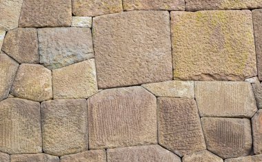 Eski Japon taş duvar kaya arka plan yaptı.