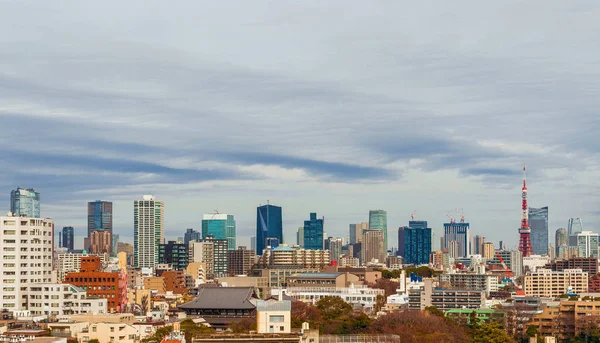 De skyline van Tokyo van Shinagawa — Stockfoto