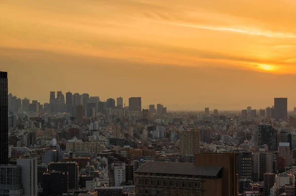 Tokyo Shinjuku vid solnedgången — Stockfoto