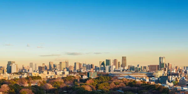 Tokyo Roppongi en Minato bij zonsondergang — Stockfoto