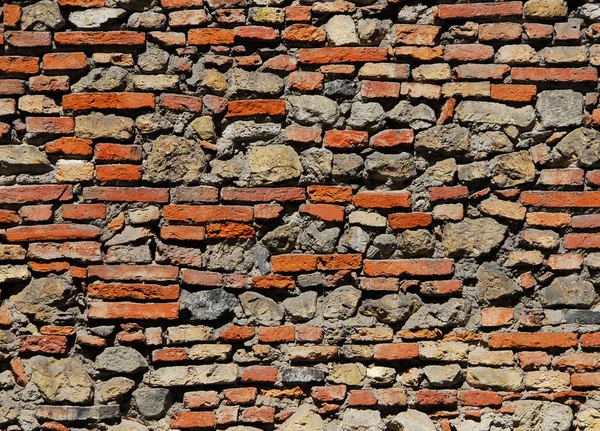 Alte zusammengesetzte Ziegelwand Hintergrund — Stockfoto