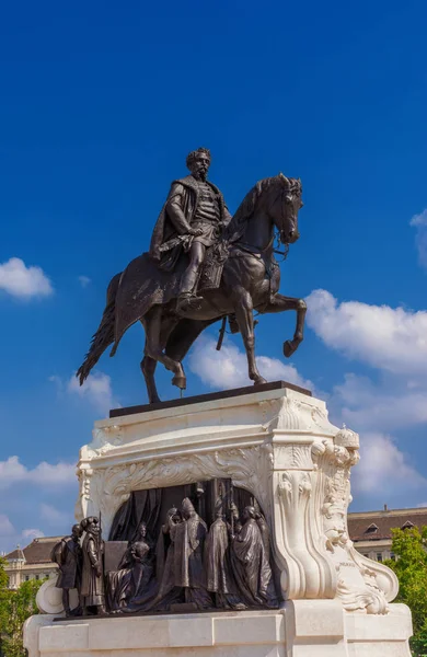 Gyula Andrassy monumento em Budpaest — Fotografia de Stock