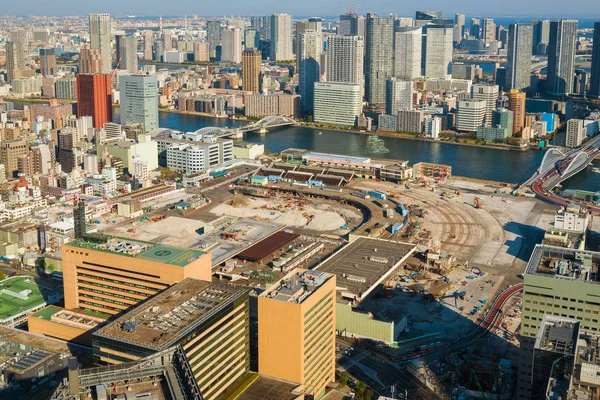 Rivning av Tsukuji fiskmarknad i Tokyo — Stockfoto