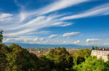 Vicenza'daki Berico Dağı panoramik terası
