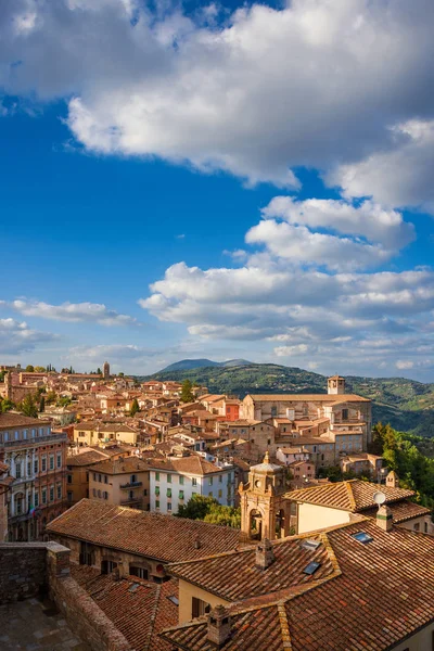 Perugia centro histórico vista — Foto de Stock