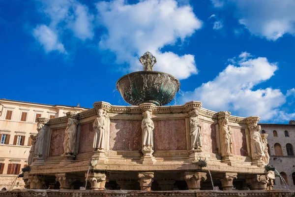 Fontana Maggiore v Perugii — Stock fotografie