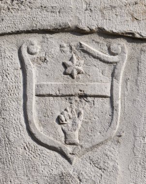 Venedik 'te yıldızlı Heraldik amblem