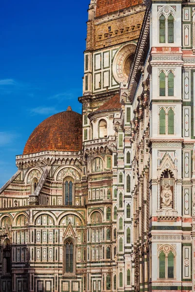 Gothic Renaissance Architecture Florence Partial View Santa Maria Del Fiore — Stock Photo, Image