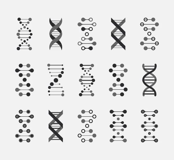 İnce çizgi kavramı. DNA simgeler vektör çizim ayarlayın. Poligonal Dna kavramı. DNA, genetik üye, öğeler ve simgeler koleksiyonu. Vektör kafes küre.