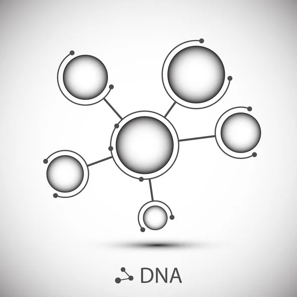 下部構造。分子および遺伝のメッシュ。医学および科学。ベクトル グラフィック — ストックベクタ