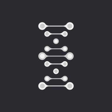 İnce çizgi kavramı. DNA simgeler vektör çizim ayarlayın. Poligonal Dna kavramı. DNA, genetik üye, öğeler ve simgeler koleksiyonu. Vektör kafes küre.