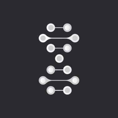 İnce çizgi kavramı. DNA simgeler vektör çizim ayarlayın. Poligonal Dna kavramı. DNA, genetik üye, öğeler ve simgeler koleksiyonu. Vektör kafes küre.