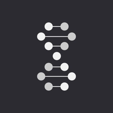 İnce çizgi kavramı. DNA simgeler vektör çizim ayarlayın. Poligonal Dna kavramı. DNA, genetik üye, öğeler ve simgeler koleksiyonu. Vektör kafes küre.