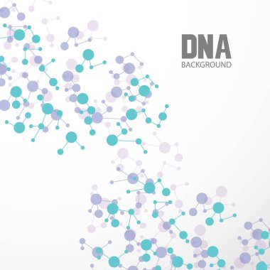 Alt yapısı. Moleküler ve genetik kafes. Tıp ve bilim. Vektör grafikleri