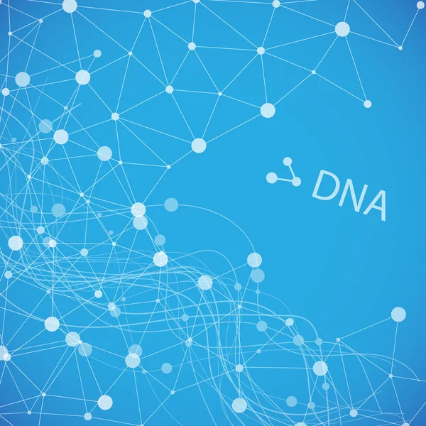 Estructura inferior. Malla molecular y genética. Medicina y ciencia. Gráficos vectoriales — Vector de stock