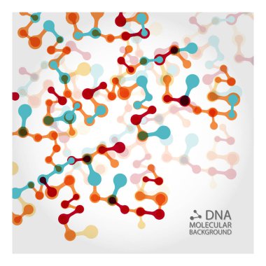 Alt yapısı. Moleküler ve genetik kafes. Tıp ve bilim. Vektör grafikleri