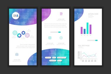 Molekül arka plan Dna sayfa şablonu.