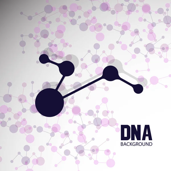 Struktury DNA. Genetycznych i molekularnych siatki. Medycyna i nauki. Grafika wektorowa — Wektor stockowy