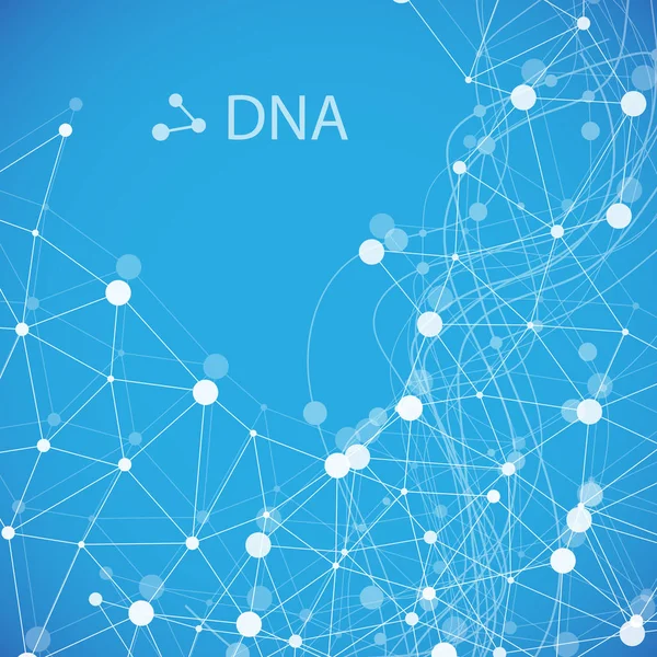 Estructura inferior. Malla molecular y genética. Medicina y ciencia. Gráficos vectoriales — Vector de stock