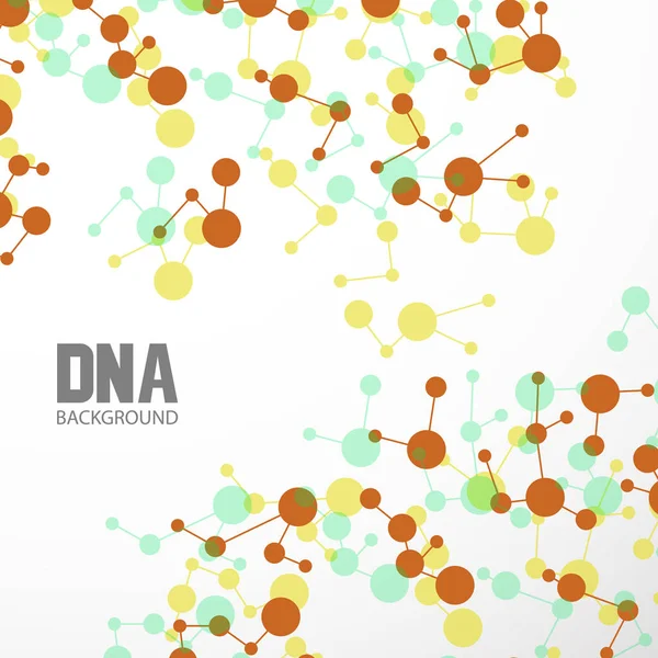 Structuur van de bodem. Moleculaire en genetische mesh. Geneeskunde en wetenschap. Vectorafbeeldingen — Stockvector