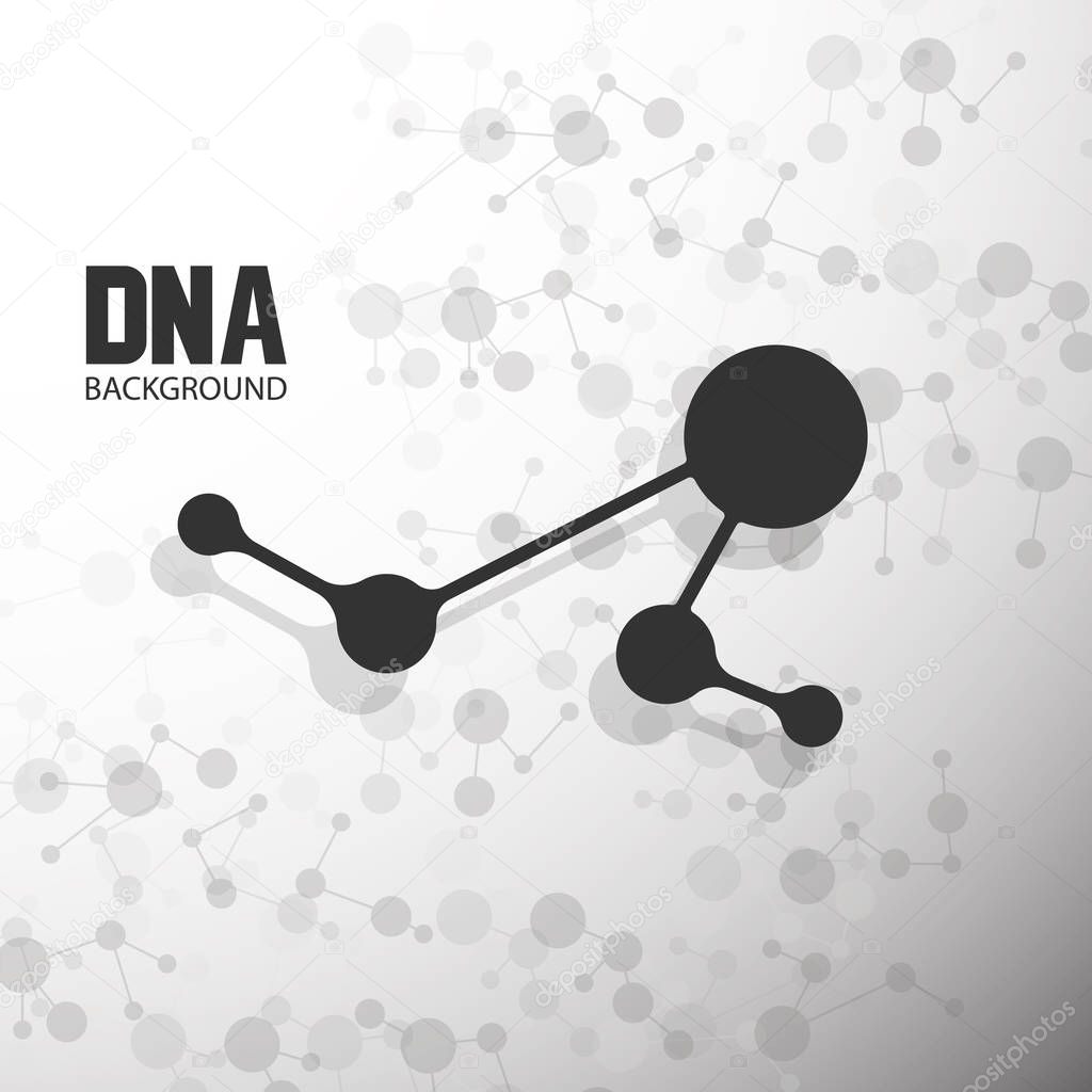 Bottom structure. Molecular and genetic mesh. Medicine and science. Vector graphics